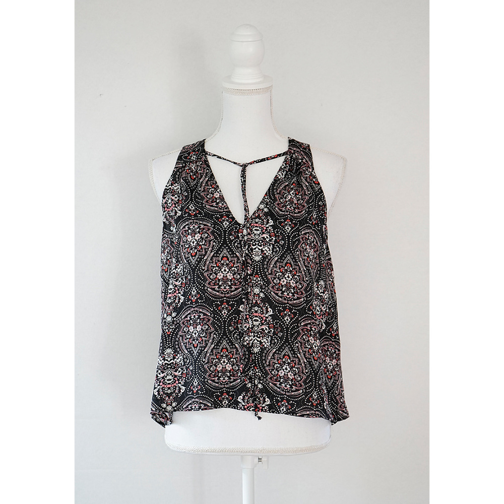 Lush Sheer PatternedTank Top